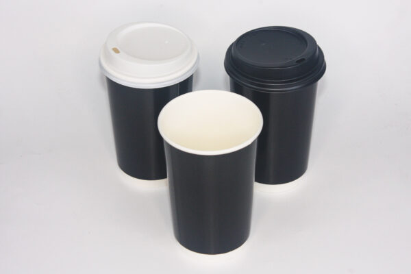 Kraft Bardak Siyah 16oz - Image 3
