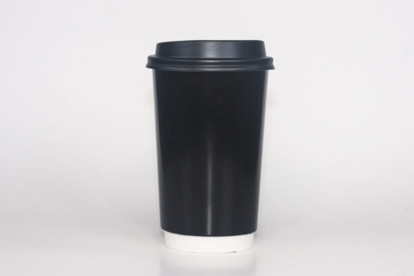 Kraft Bardak Siyah 16oz - Image 2